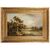 Antique German painting with Italian landscape - O/7427