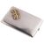 Antique Italian silver cigar case with gold initials - A/EP