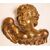 Pair of large 18th-century gilded wood angels - O/7283
