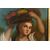 Pair of antique French paintings with a portrait of Lavinia - O/7418