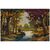 Rare small Persian KASHAN carpet with "panorama" subject - SN