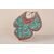 Antique Rare Tibetan Breastplate in turquoise and coral - O/5153