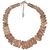 Antica collana in acquamarina grezza, montata su pannello in legno - O/4907 -
