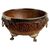 Antique Scottish wooden and silver plate bowl O/7478