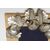 Wooden and silver-plated brass photo frame - O/1785