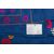 Antique SUSANI embroidered fabric with blue background - B/2371