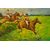 French painting with "horse race" - O/5059