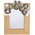 Wooden and silver-plated brass photo frame - O/1785
