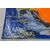 Large 'raku' ceramic wall plate - O/7467