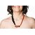 Necklace in black agate and red jasper - G/4