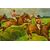 French painting with "horse race" - O/5059