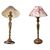 Pair of American brass lamps - O/6187