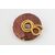 Jasper brooch series with gold nautical knots - G/91-92.93