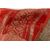 Antique Indian coral-colored Sari - B/1524-6