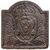 Antica piastra in ghisa con stemma araldico- O/3399 -