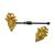Coppia di fregi in bronzo per tende - O/4768 -