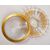 Piatti centro- tavola in vetro decorato in oro - O/3243 ed O/4061.