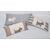 Set of three handmade cashmere cushions with dog embroidery - B/2434 -