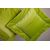 Pair of apple green velvet cushions - B/1972 -