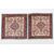 Pair of Persian BIDJAR bedside rugs - nr. 136 and 137.