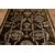 Coppia di pannelli in velluto marrone con stampa a mano - B/1778 -