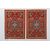 Pair of Persian GHUM bedside rugs - Shah Pahlavi period - no. 708-709.