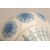 Vaso in ceramica bianco ed azzurro - O/830 -
