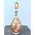 Cased and ground glass bottle with medallion and rocaille motifs.Silver neck.Germany.     