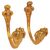 Coppia di antiche "embrasses"  per tende in bronzo dorato - O/4740-5