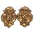 Pair of brass tiebacks for curtains - O/1664 -