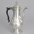 Caffettiera in argento sterling Giorgio III, Londra, 1765?