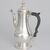 Caffettiera in argento sterling Giorgio III, Londra, 1765?
