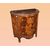 Antique French Louis XV style inlaid chest of drawers from the 1800s with marble and bronzes