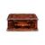 Carved and veneered wooden box. Italy, early 20th century.