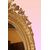 French oval mirror, Louis XV style, from the 1800s, gilded with gold leaf.