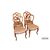 Set of 4 French Louis Philippe style chairs from the 1800s in walnut wood