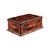 Carved and veneered wooden box. Italy, early 20th century.