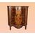 Antique French Louis XV style inlaid chest of drawers from the 1800s with marble and bronzes