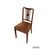 Set of 4 Victorian mahogany wood chairs with inlay threading