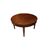 Large round extendable walnut table from the early 1800s