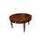 Large round extendable walnut table from the early 1800s
