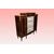 French 1800s Sormani showcase with 3 mahogany doors