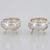 Pair of George IV sterling silver salt cellars, Paul Storr, London, 1820