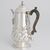 Queen Victoria sterling silver coffee pot, John Aldwinckle & Thomas Slater, London, 1891
