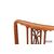 Set of 4 Victorian mahogany wood chairs with inlay threading