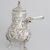 925 silver chocolate pot, Italy, Milan, last quarter of the 20th century