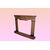 Early 1900s French fireplace in pink marble