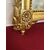 Carved and gilded wooden mirror, Tuscan Empire period, first half of the 19th century