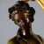 Coppia di Candelabri in Bronzo e Marmo Verde Alpi Francia Fine '800 Primi '900