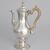 George III silver coffee pot with wooden handle, Charles Wright, London, 1771